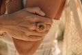 bague oeil de tigre femmes