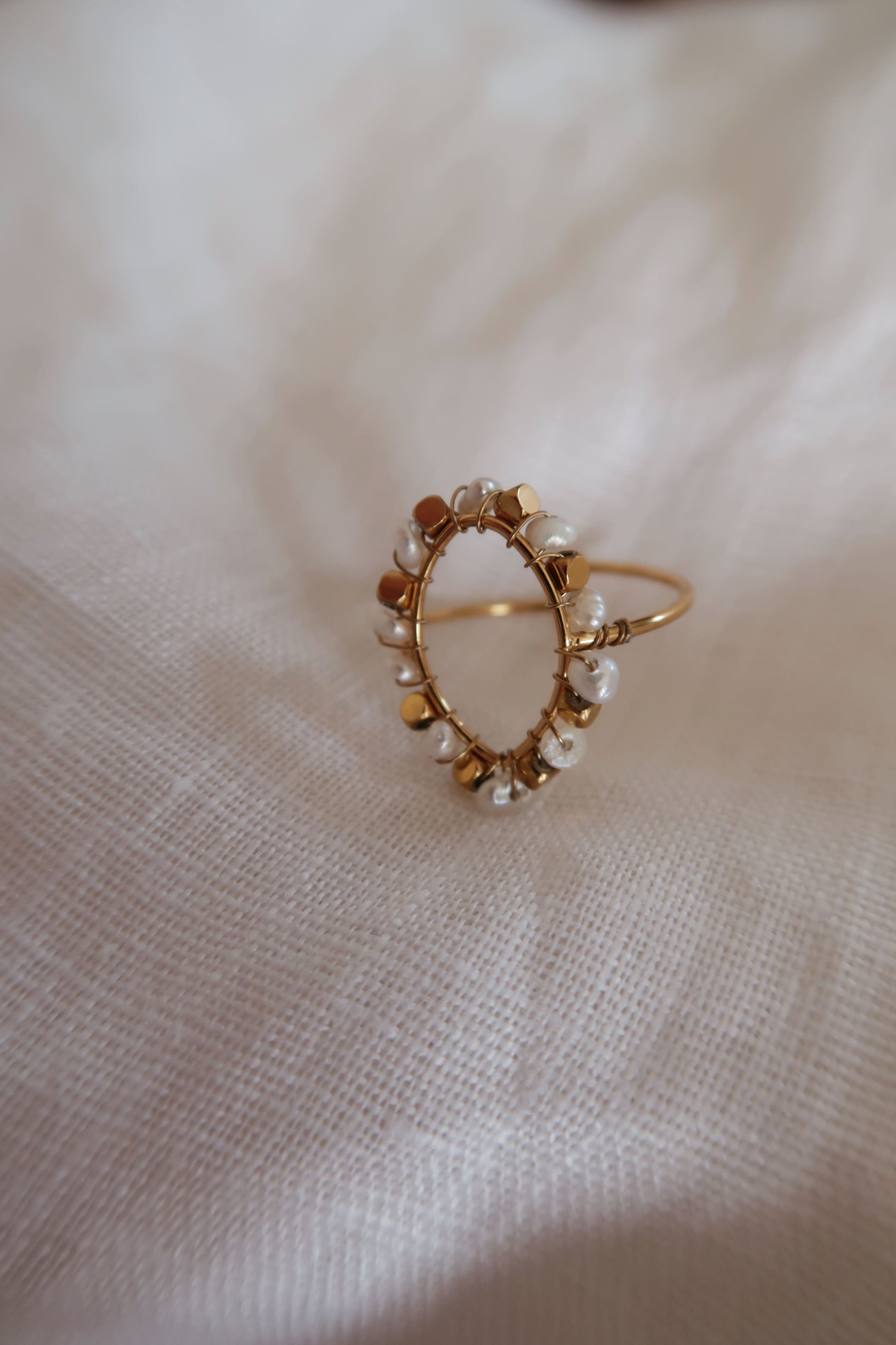 bague perle d'eau douce