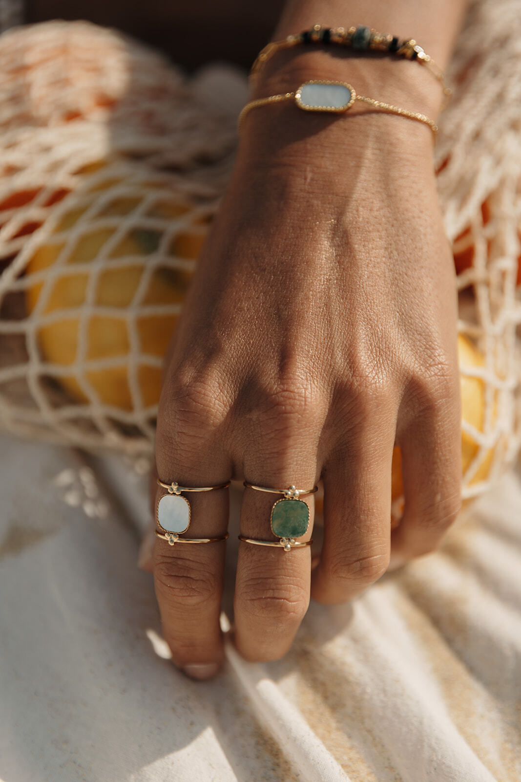 bague pierres naturelles femme