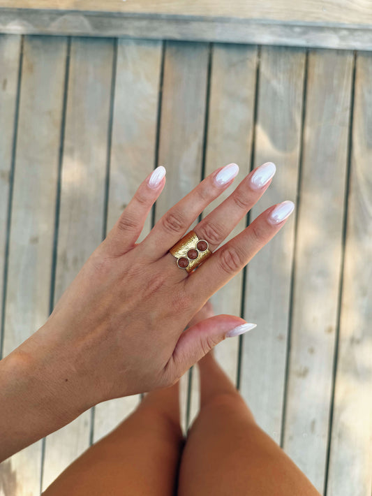 bague sable d'or