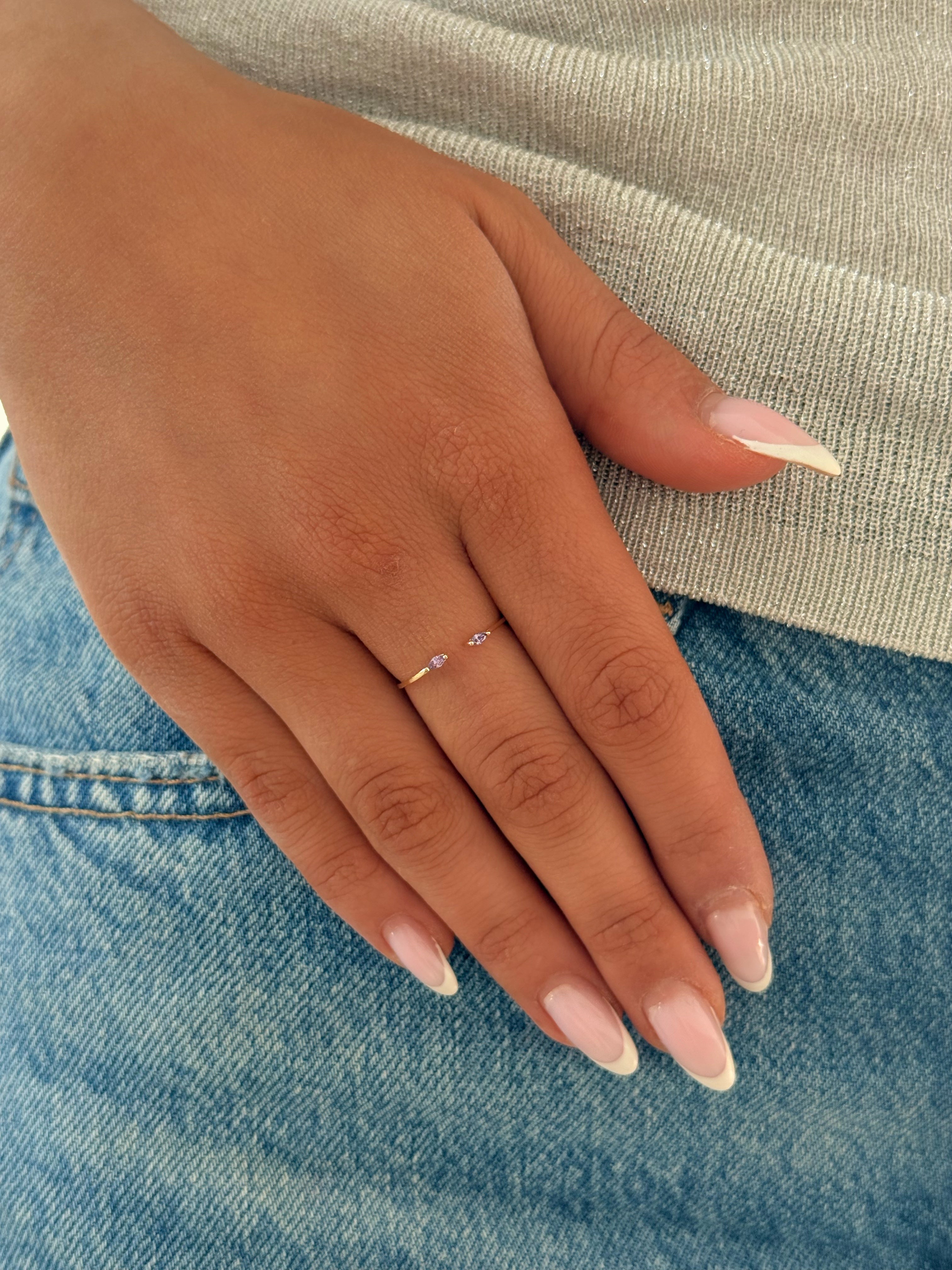 bague acier inoxydable femmes tendance