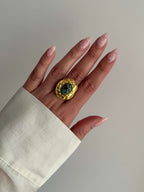 bague volumineuse pierre naturelle
