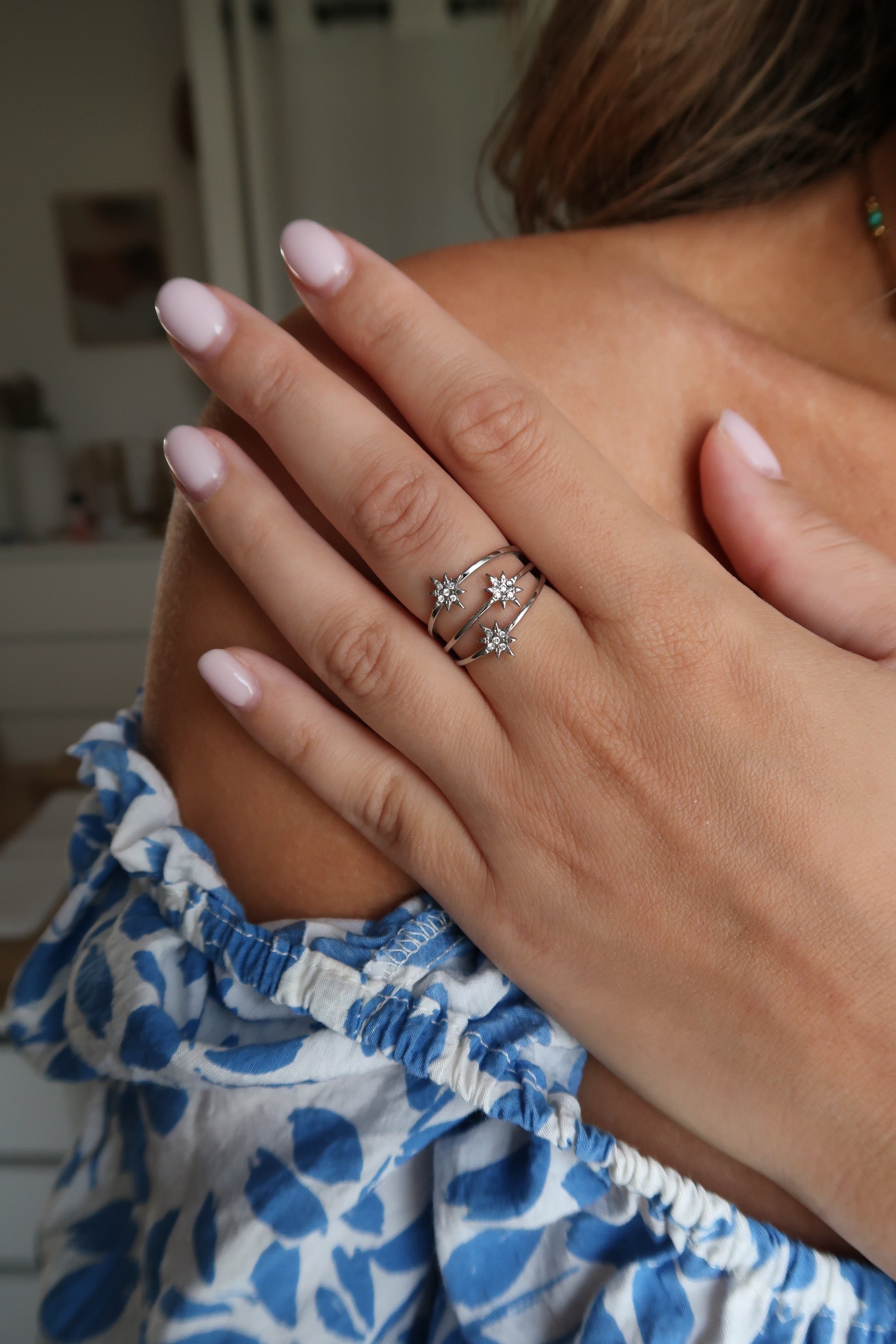 bague femme argenté