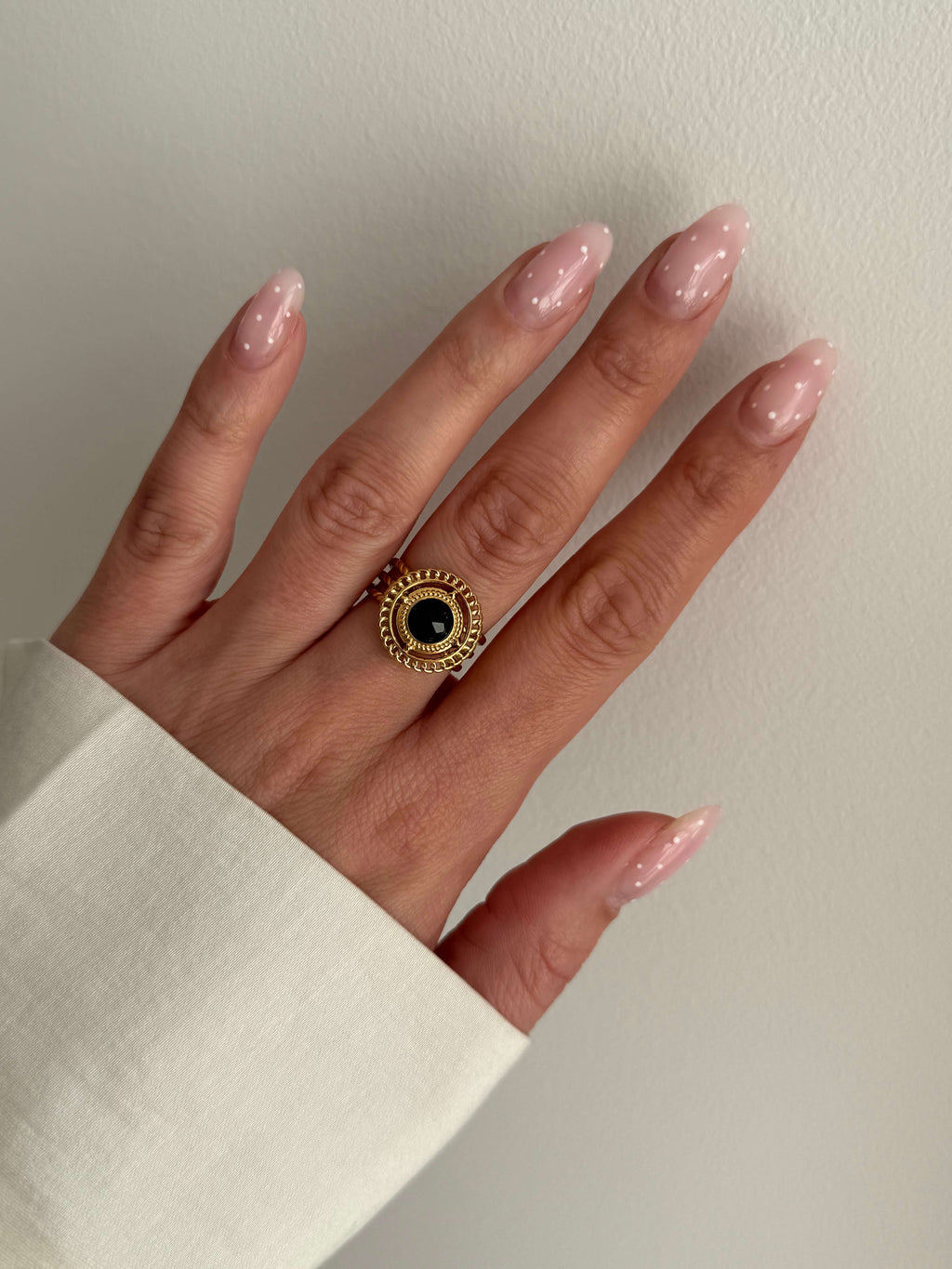 bague pierre naturelle onyx