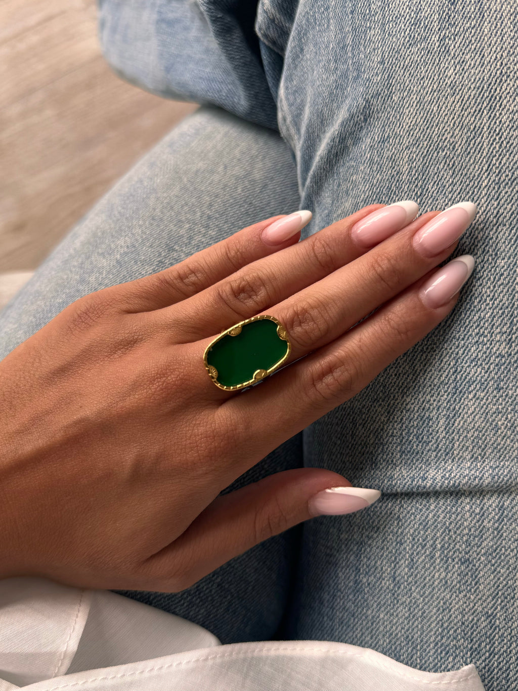 Bague en acier inoxydable en soldes pour femmes