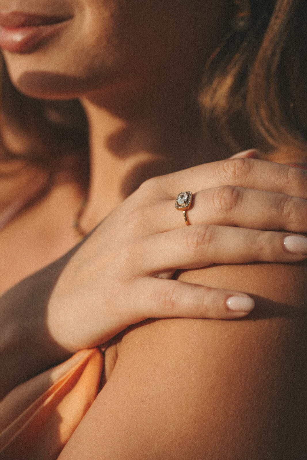 bague cristaux femme