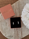 boucles d'oreille argenté en acier inoxydable femmes