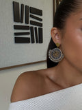 Boucles d’oreilles Naim à perles, en acier inoxydable doré – bijou Adalima