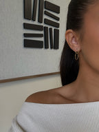 Boucles d’oreilles Sia en acier inoxydable doré – bijou Adalima