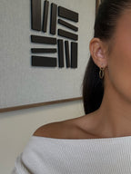 Boucles d’oreilles Sia en acier inoxydable doré – bijou Adalima