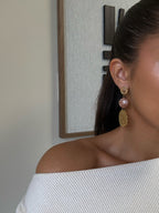 Boucles d’oreilles Nayeli en acier inoxydable doré – bijou Adalima