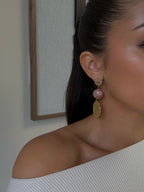 Boucles d’oreilles Nayeli en acier inoxydable doré – bijou Adalima