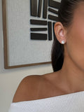 Puces d’oreilles Lucie à strass en acier inoxydable doré – bijou Adalima