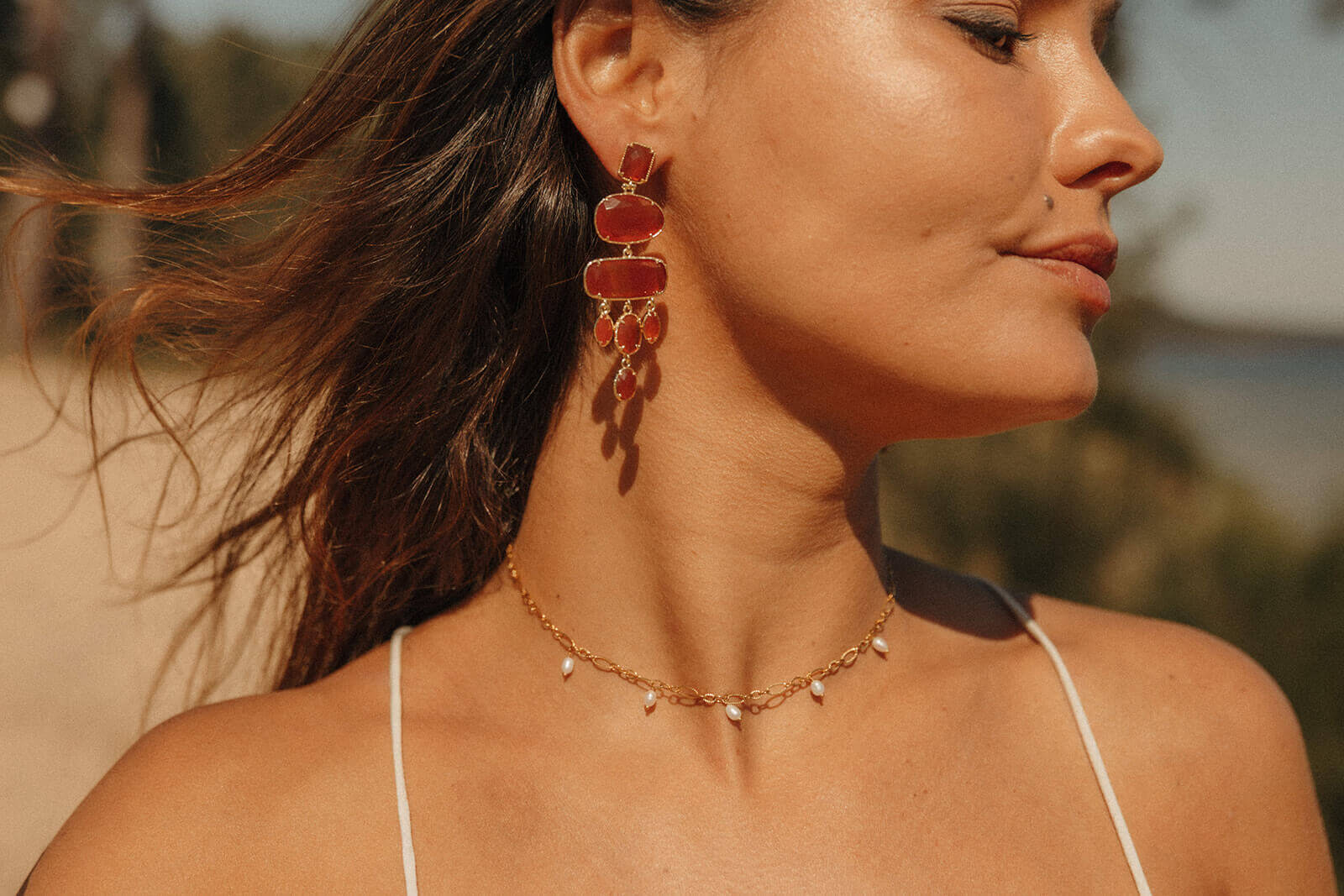 bijoux doré en acier inoxydable