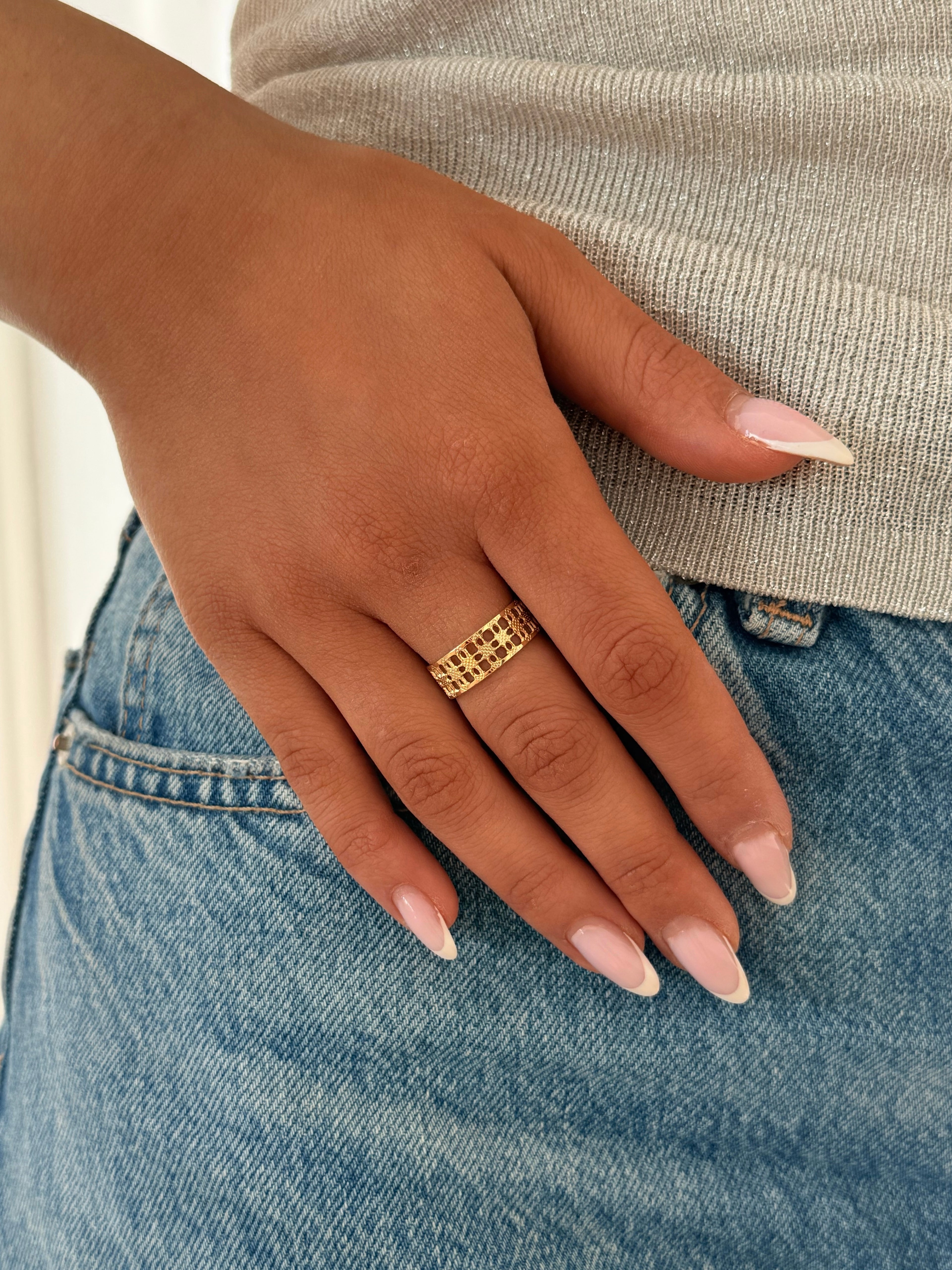bague acier inoxydable femmes