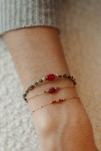 bijoux dorés perles