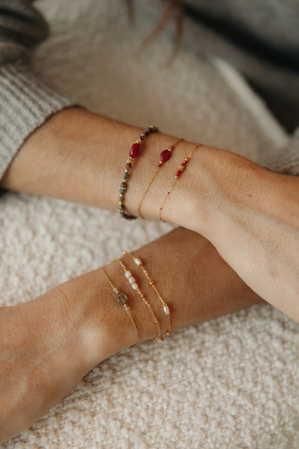 bijoux fin colorés