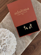 boucles d'oreilles strass tendance