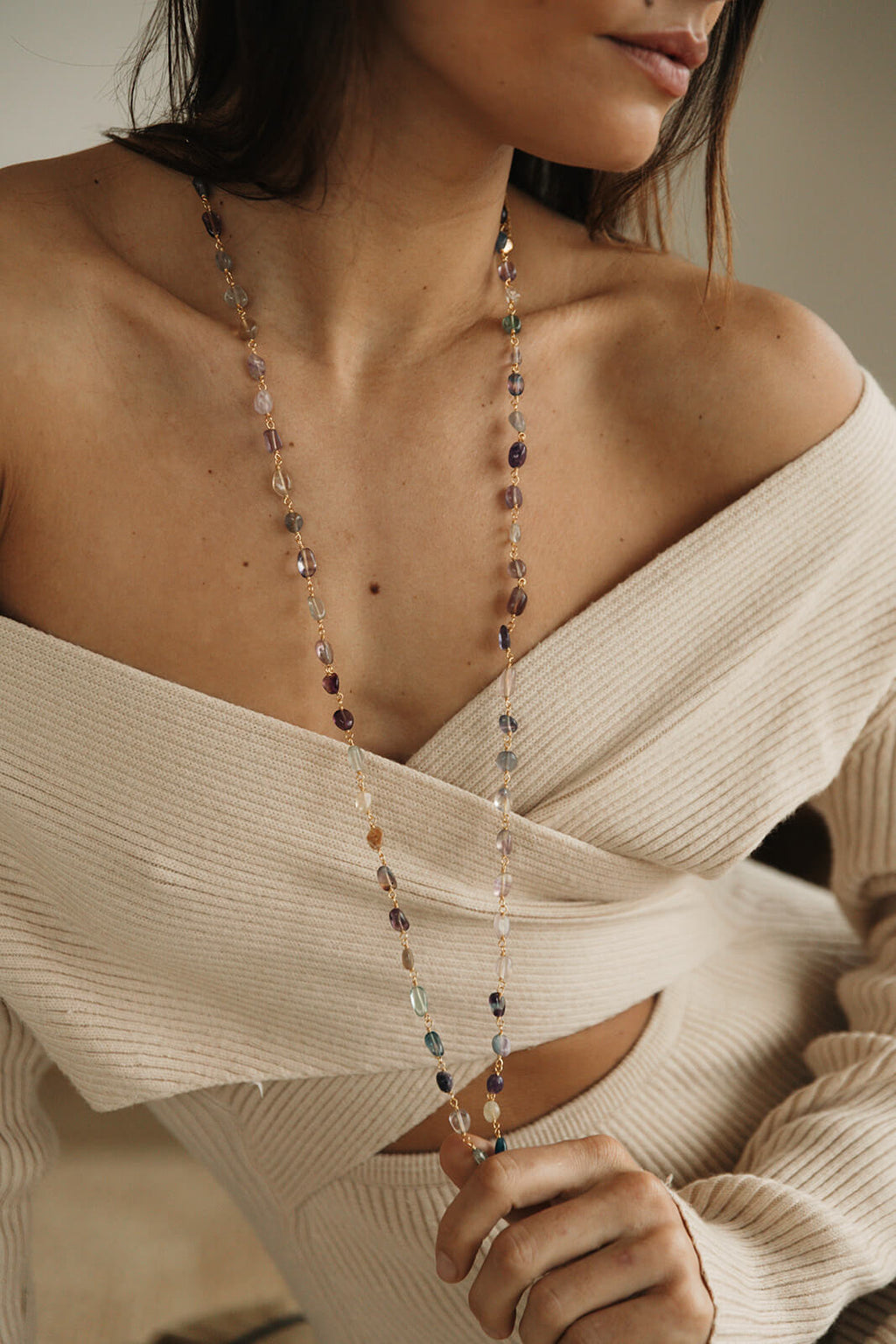 bijoux violet femme