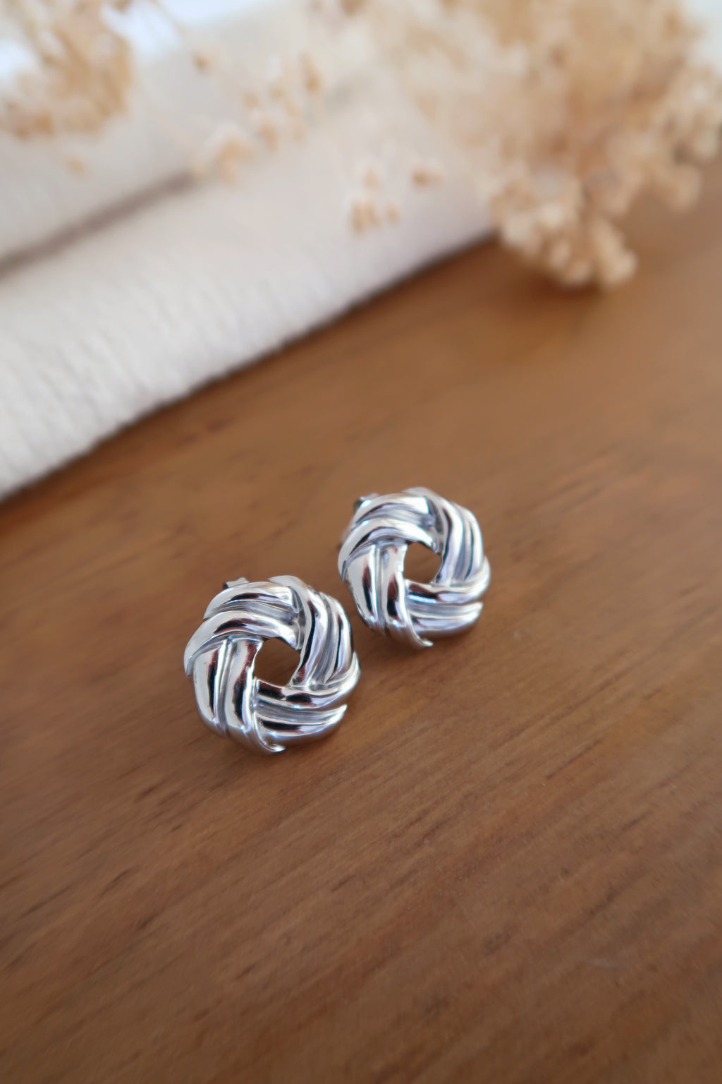 boucle d'oreille argente