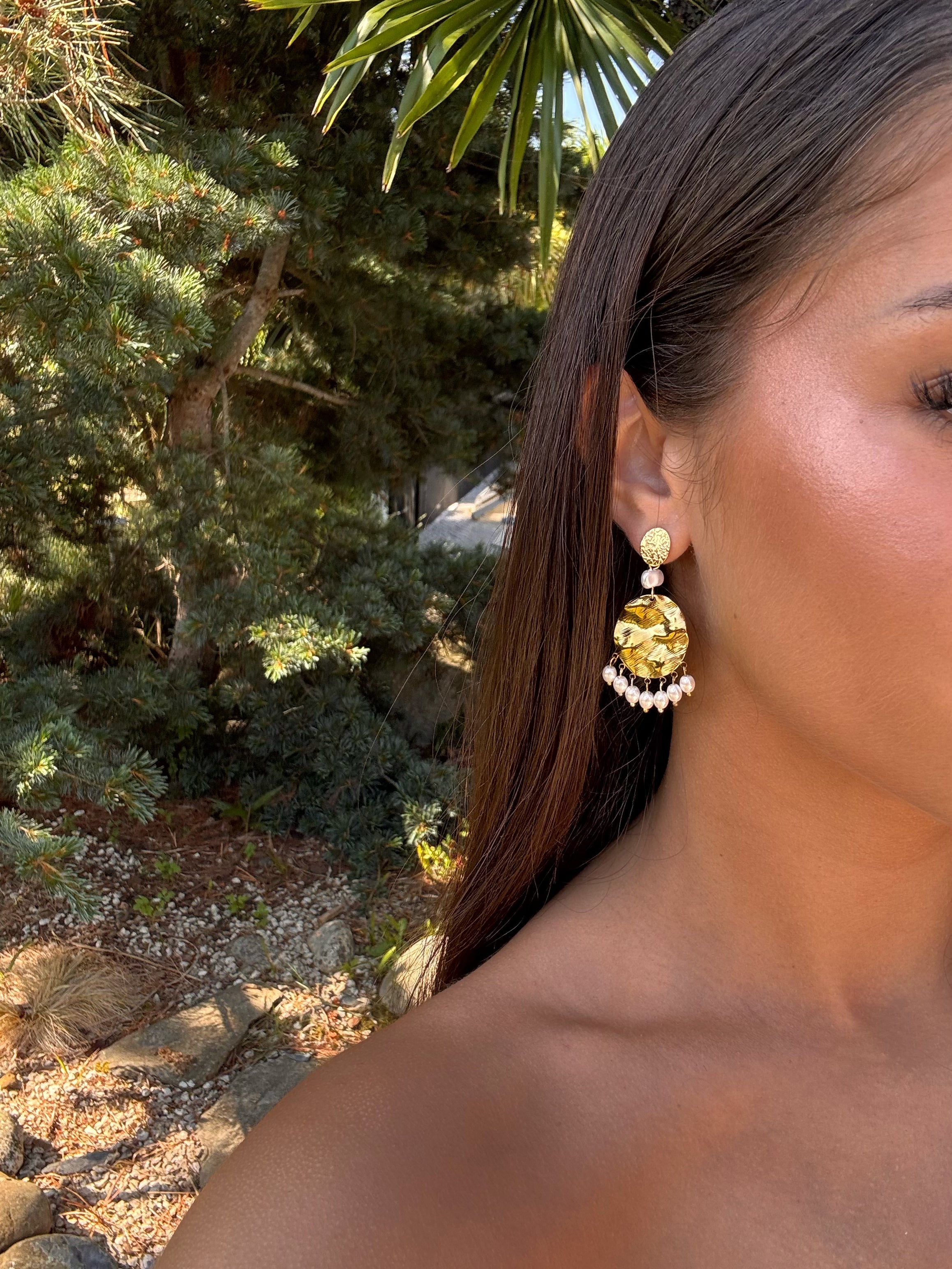 boucles d'oreilles en acier inoxydable tendance pour femmes