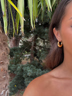 Boucles d'oreilles créoles en acier inoxydable