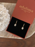boucles d'oreilles élégante et raffinée pour femmes à strass 