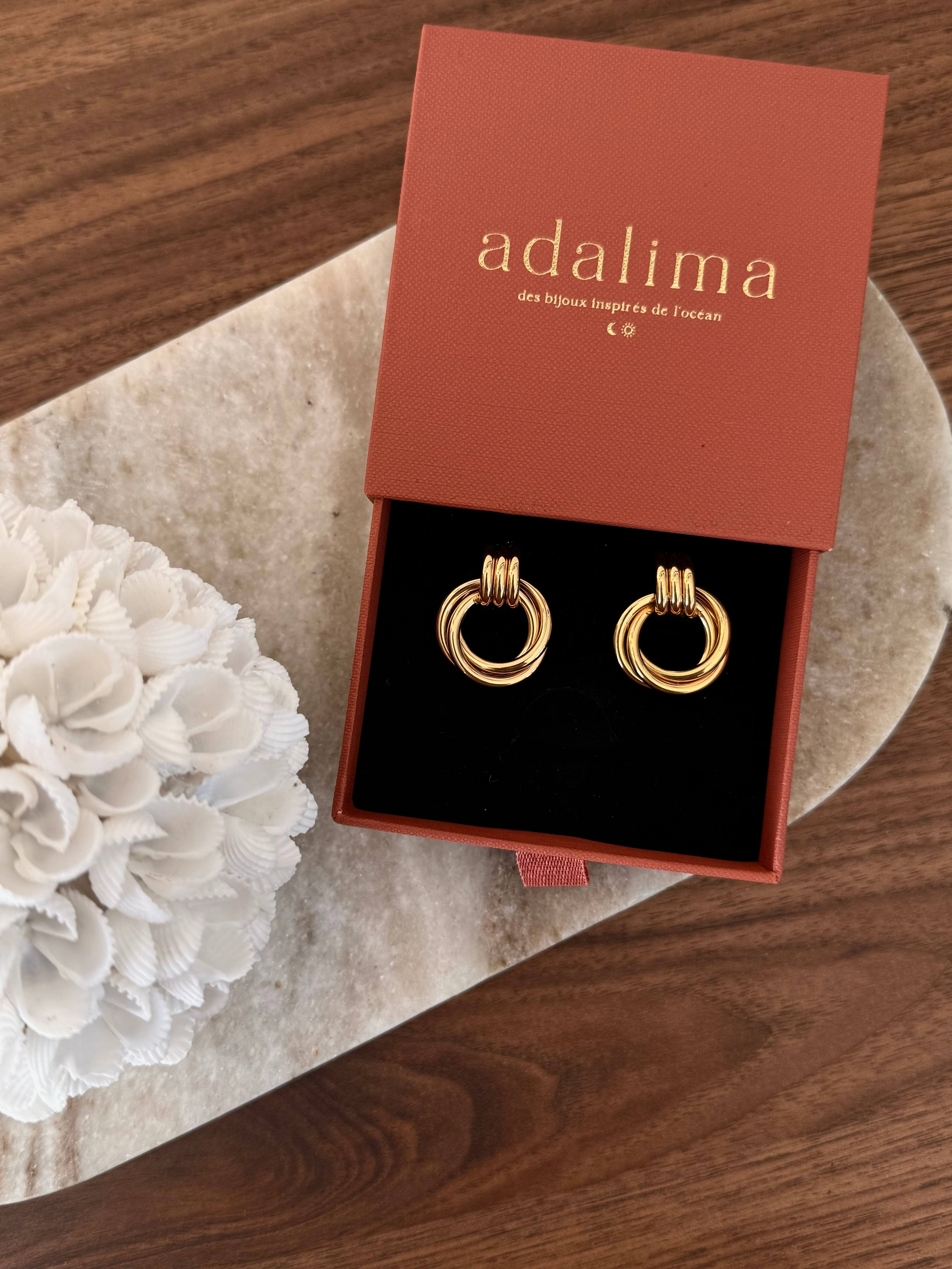 boucles d'oreilles acier inoxydable femmes