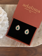 boucles d'oreilles en forme de goutte sertie de strass