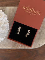 boucles d'oreilles pendantes en cristal de roche tendance pour femmes