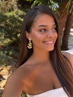 boucles d'oreilles en acier inoxydable tendance pour femmes