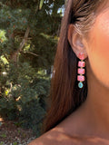 boucles d'oreilles pendantes colorées tendances