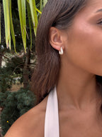 Boucles d'oreilles en forme de goutte à strass