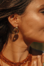 boucles d'oreilles tendance en acier inoxydable