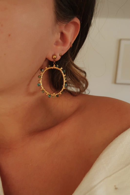 boucles d'oreilles colorés femme