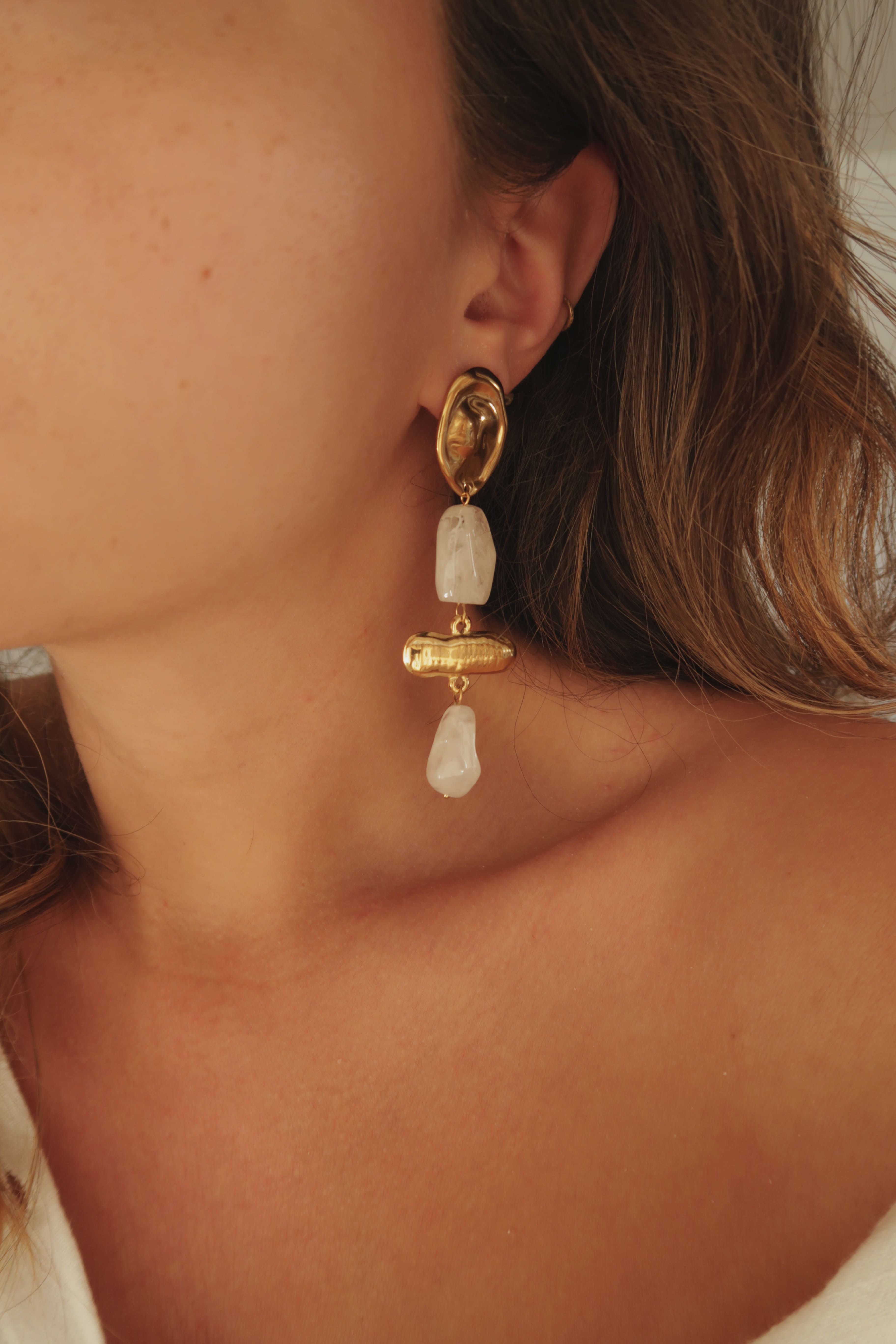 boucles d'oreilles colorées