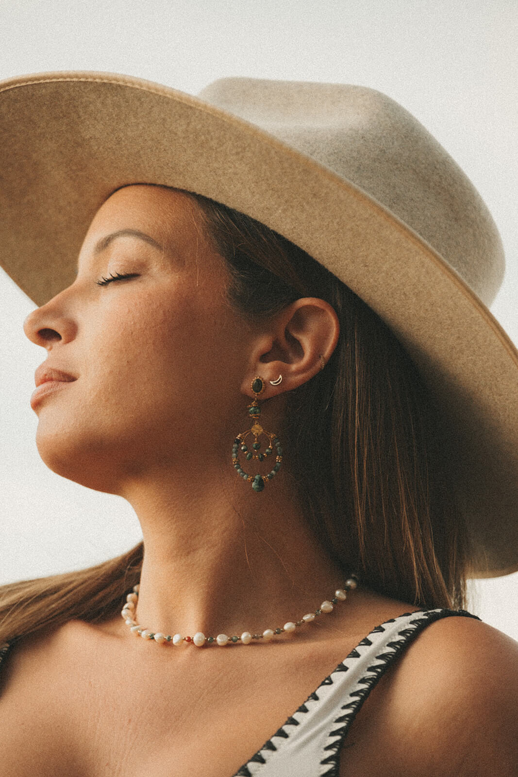 boucles d'oreille pendantes