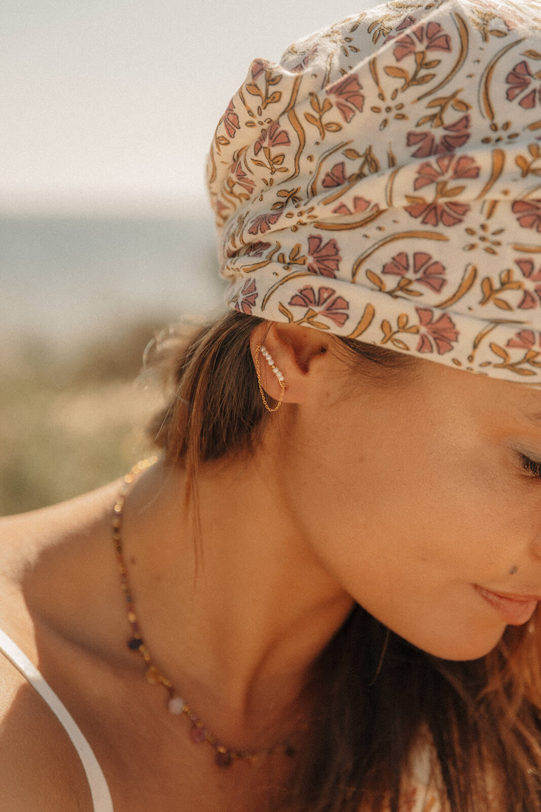 biucles d'oreilles perles d'eau douce