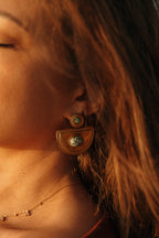 boucles d'oreilles turquoise africaine