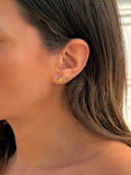 boucles d'oreilles minimaliste et discrète pour femmes en acier inoxydable