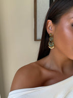 Boucles d’oreilles Delia en acier inoxydable doré – bijou Adalima