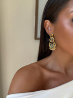 Boucles d’oreilles Delia en acier inoxydable doré – bijou Adalima