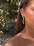boucles d'oreilles pendantes colorées tendances