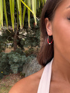 boucles d'oreilles en acier inoxydable