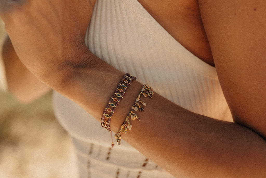 bracelets colorés tendance en acier inoxydable