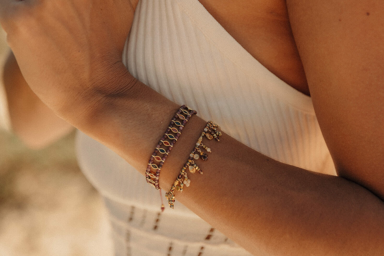 bracelets colorés tendance en acier inoxydable