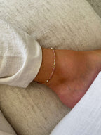 bracelet cheville rhodonite