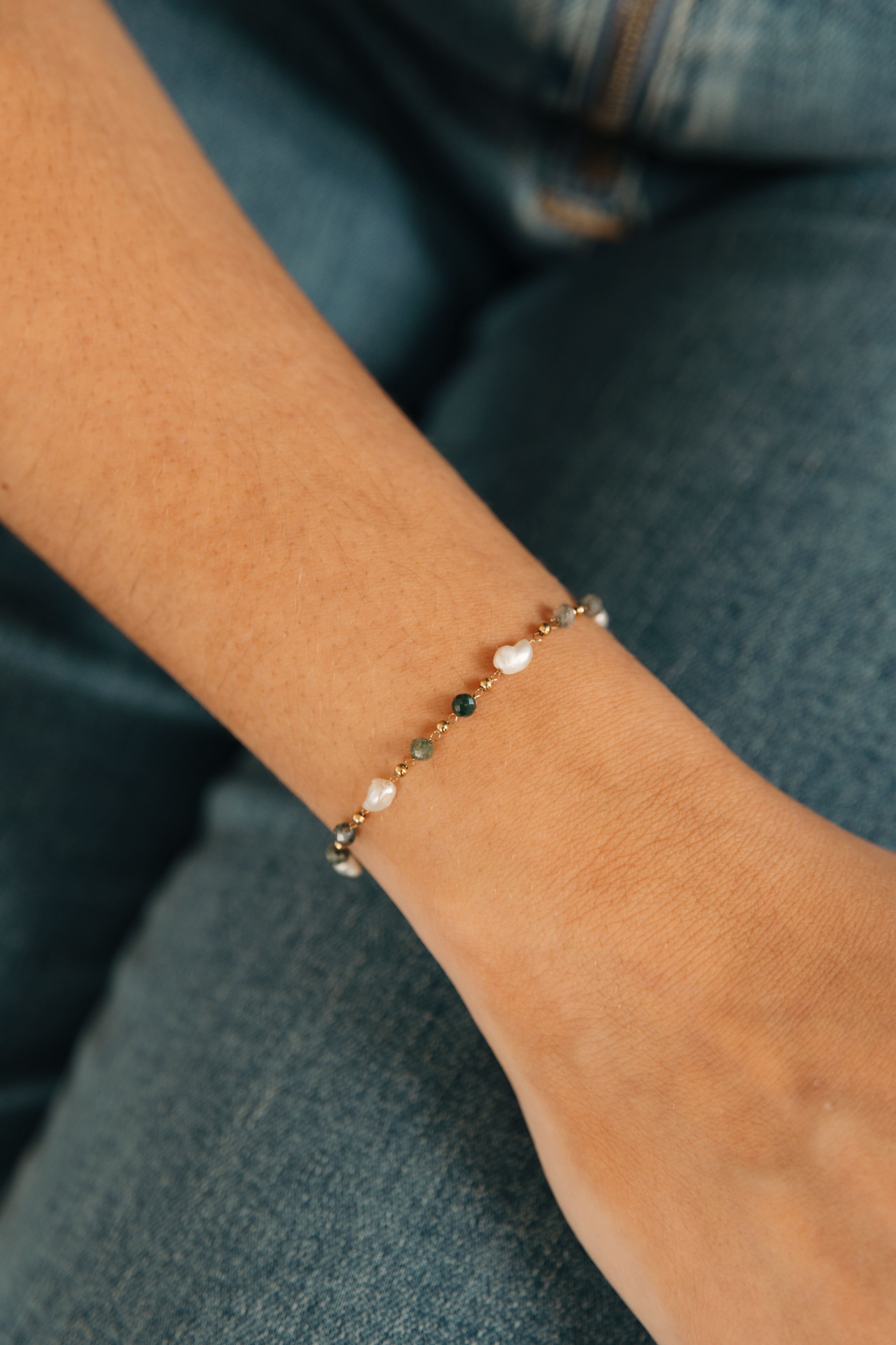 bracelet pierre naturelle fin