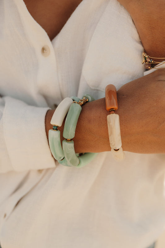 bracelet élastique colore tendance