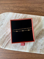 bracelet doublé doré acier inoxydable